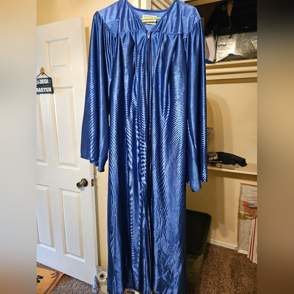 Blue Graduation Gown